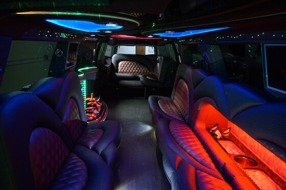 elegant limo interior features