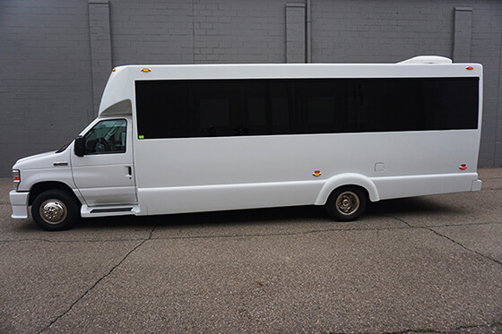 30 passenger party bus exterior