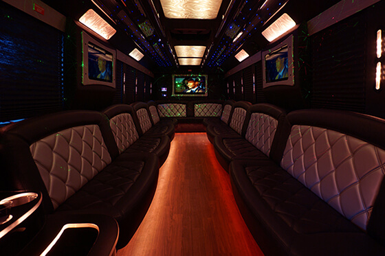 party bus ample lounge