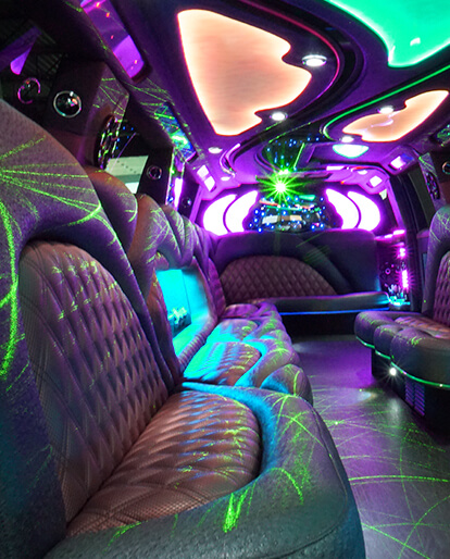 escalade limousine service interior