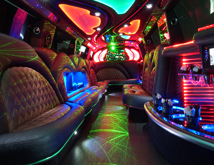 luxurious limousine service lounge